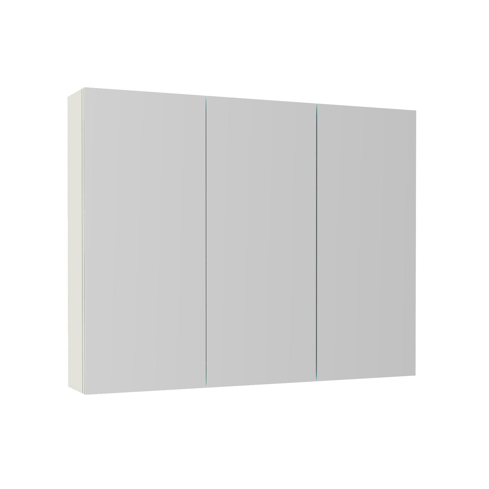Gloss White 900mm Bathroom Mirror Cabinet With Shelf Storage
