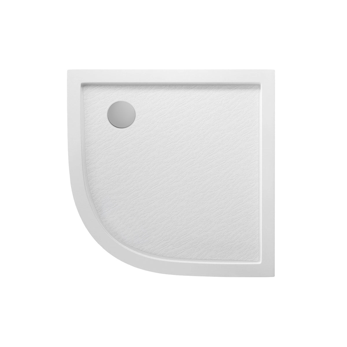 Gloss White 800 x 800 mm Quadrant SMC Shower Tray With Waste