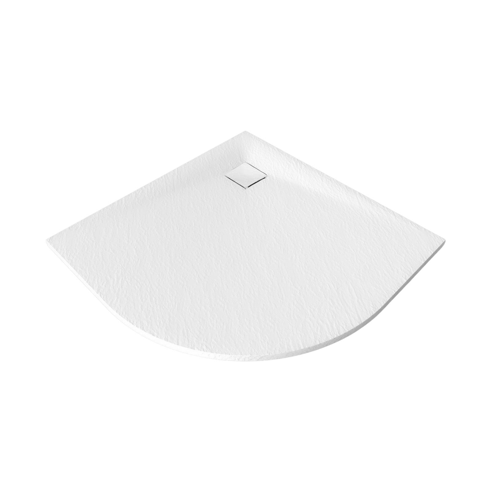 Matte white 800 X 800 Bathroom Quadrant Polymarble shower Tray