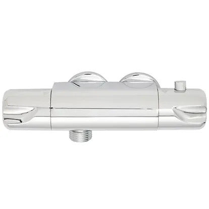 Modern Vertical Chrome Exposed Thermostatic Shower Mixer Bar Valve