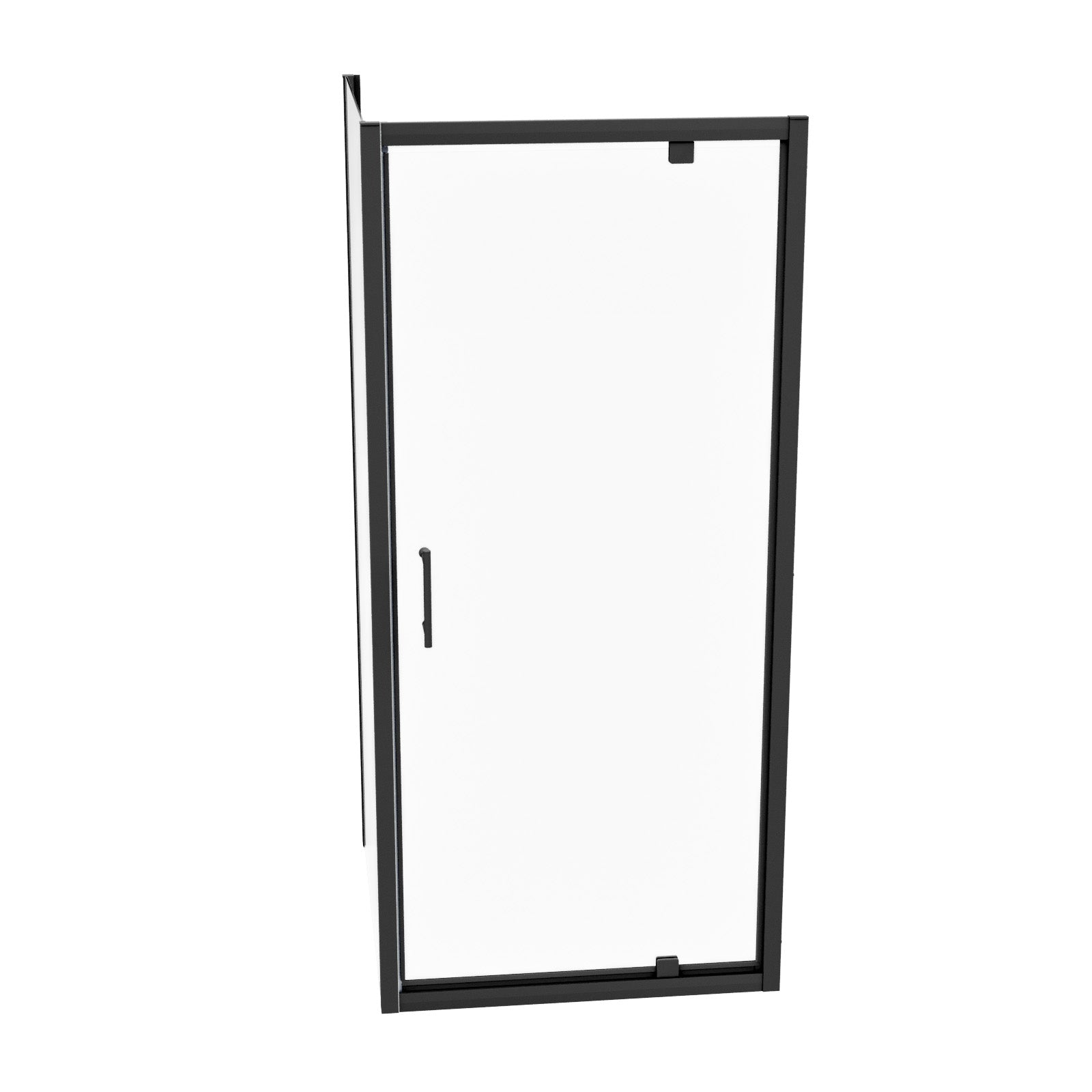Jupiter Black 760 x 700mm Pivot Door Shower Enclosure & Side Panel