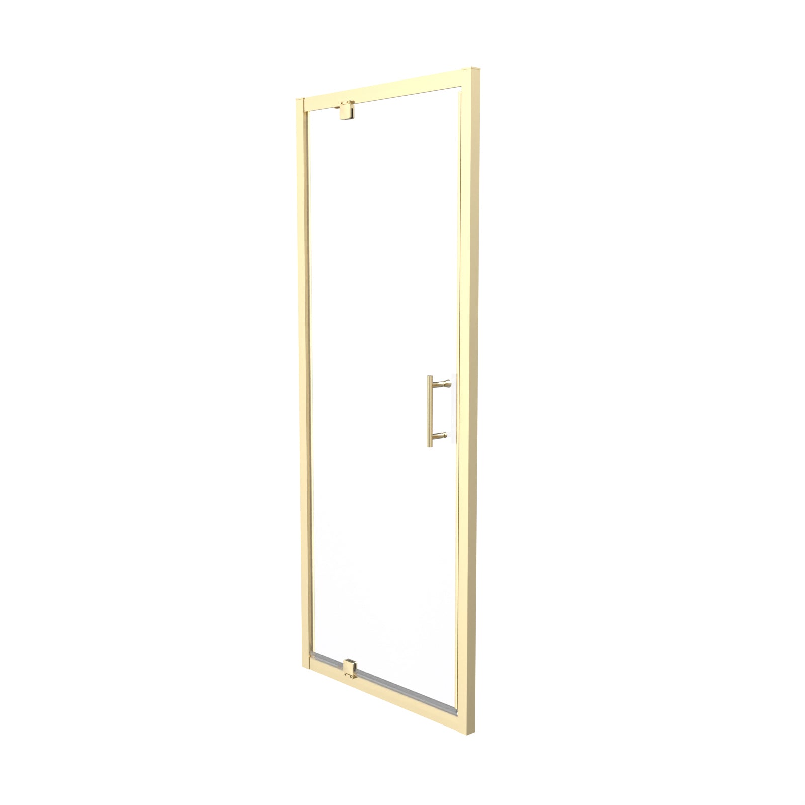 Jupiter 800 x 1850mm Shower Enclosure Pivot Door Brushed Brass