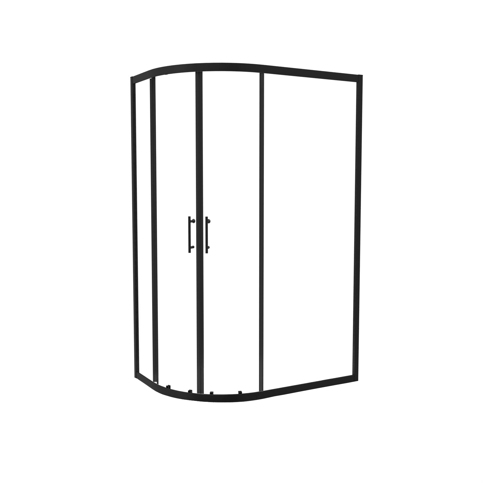 Saturn 1200 x 800mm Quadrant Corner Shower Enclosure Black