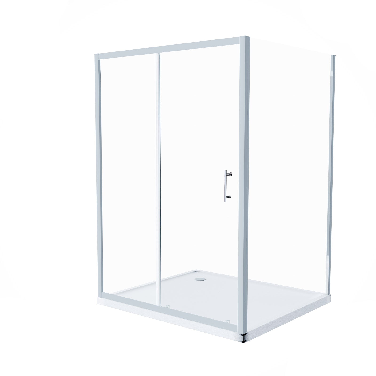 Magna 1200 x 1000mm Chrome Framed Shower Enclosure Sliding Door