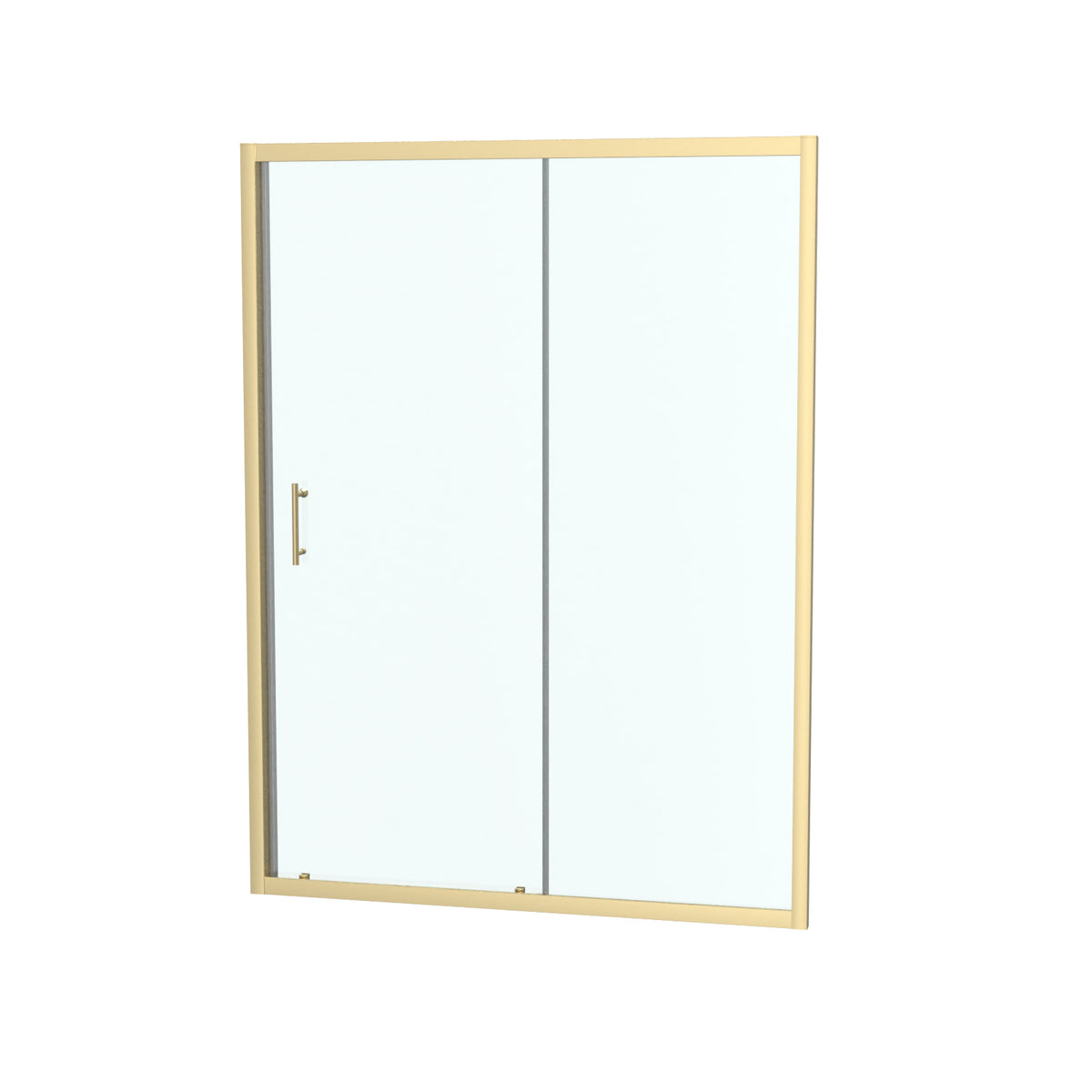 Shower 1400 x 1850mm Slider Door 6mm Thickness - Brushed Brass