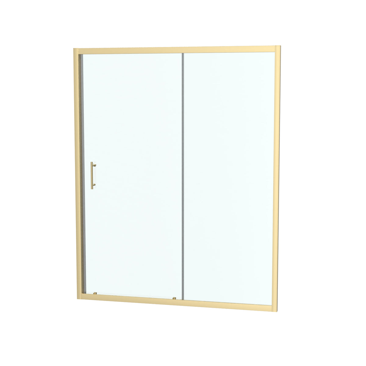 Shower 1500 x 1850mm Slider Door 6mm Thickness - Brushed Brass