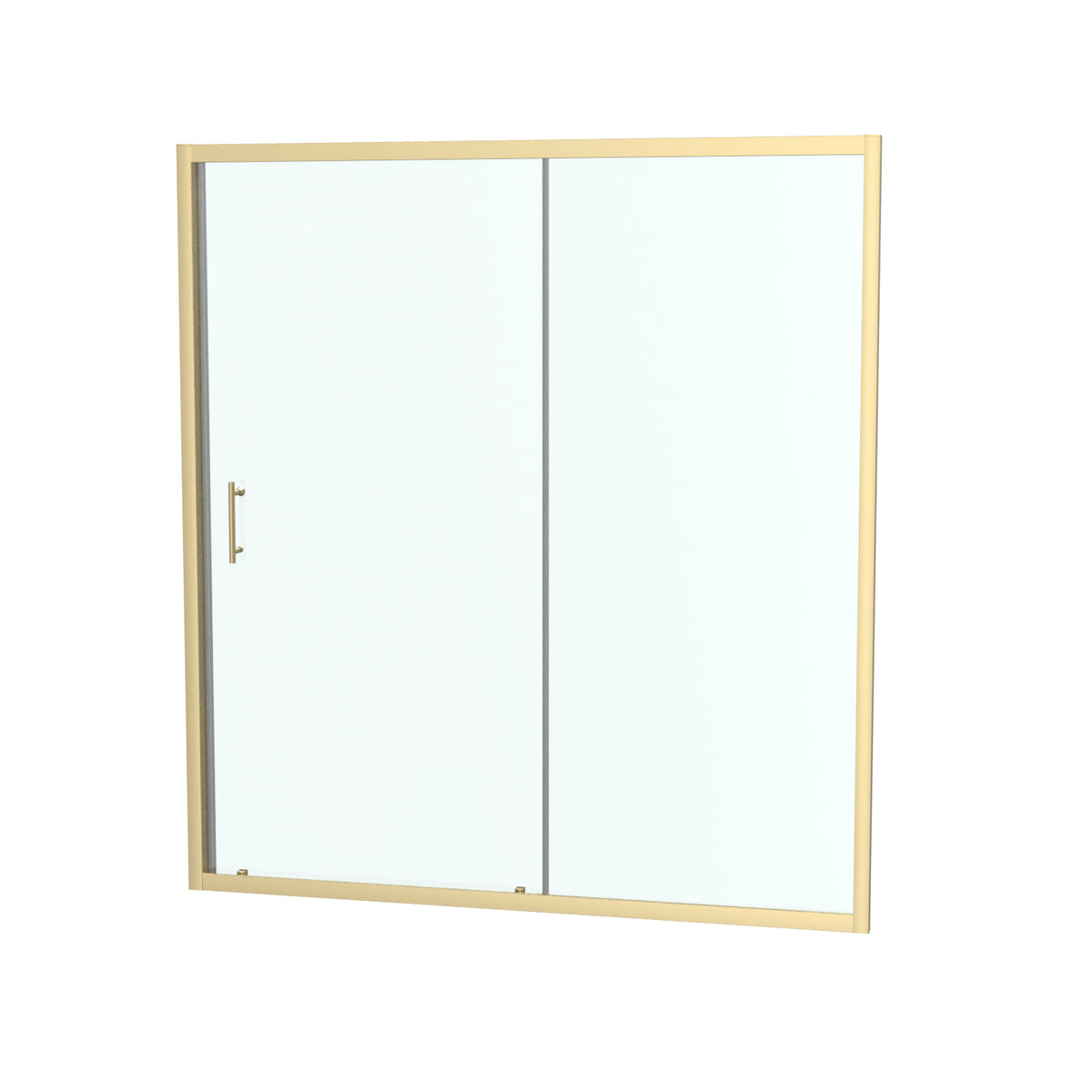 Shower 1700 x 1850mm Slider Door 6mm Thickness - Brushed Brass