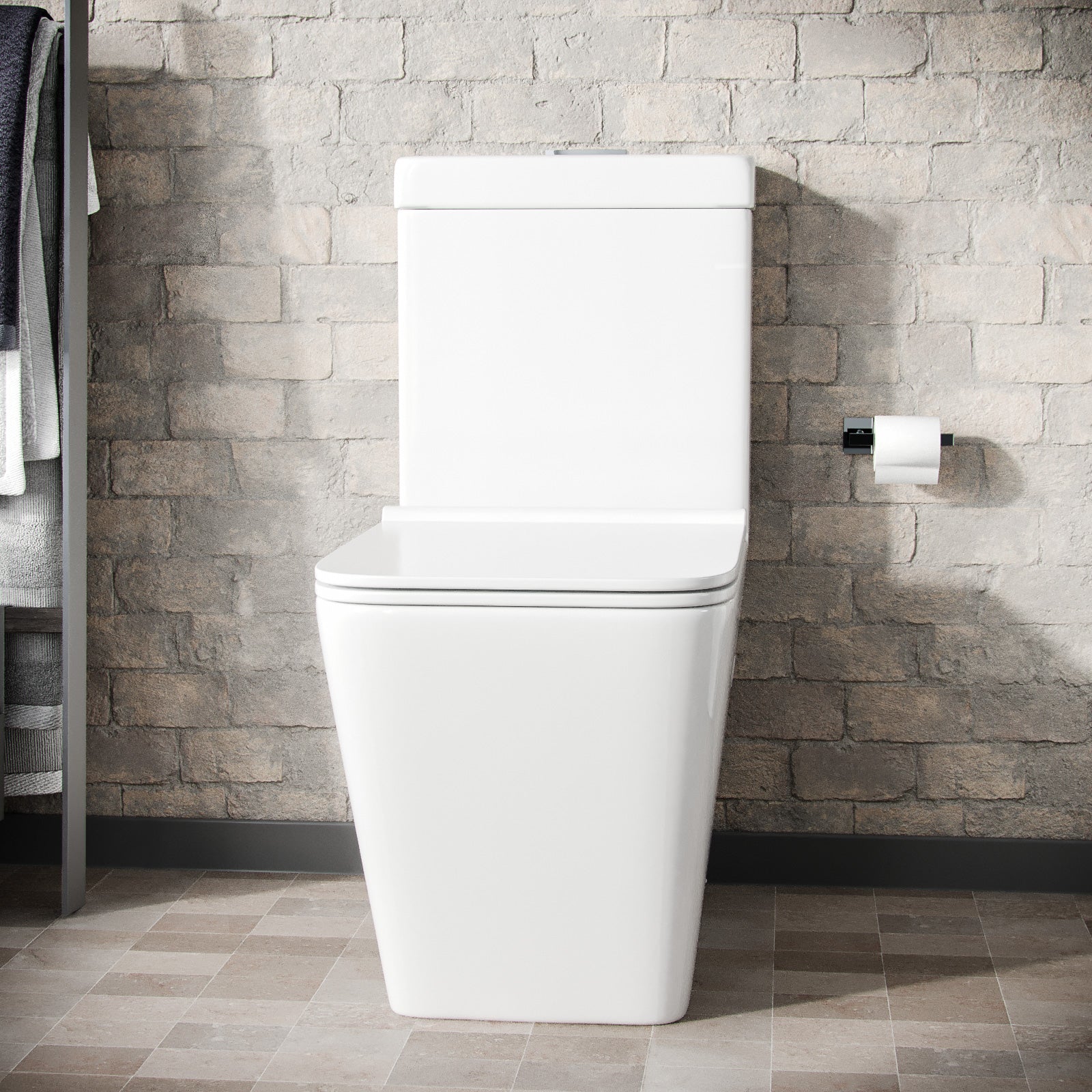 Gordonia Cloakroom Close Coupled WC Toilet White