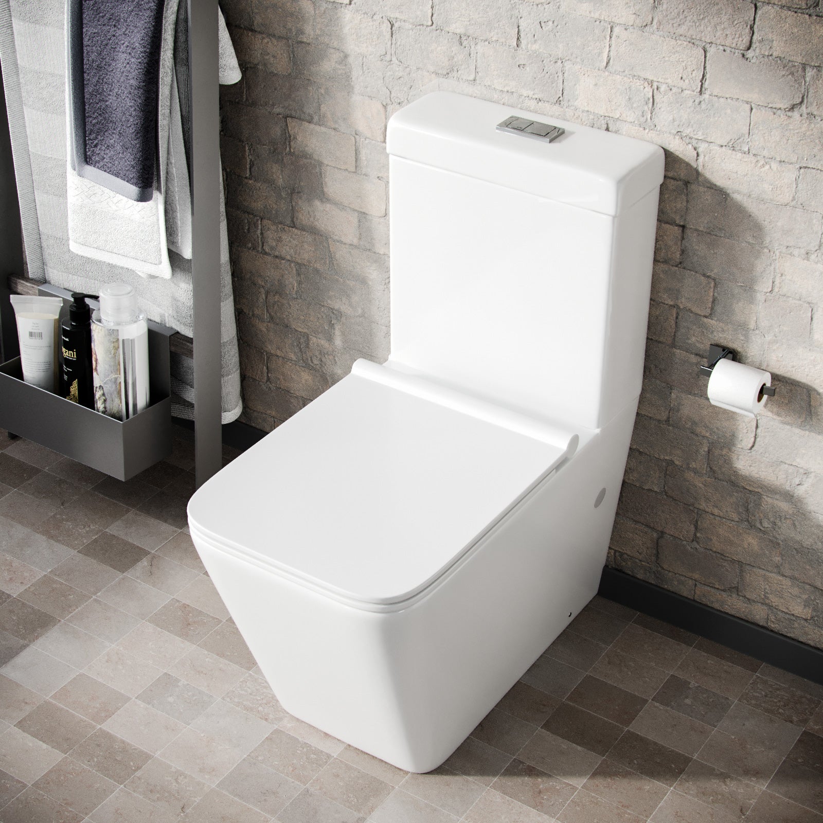 Gordonia Cloakroom Close Coupled WC Toilet White