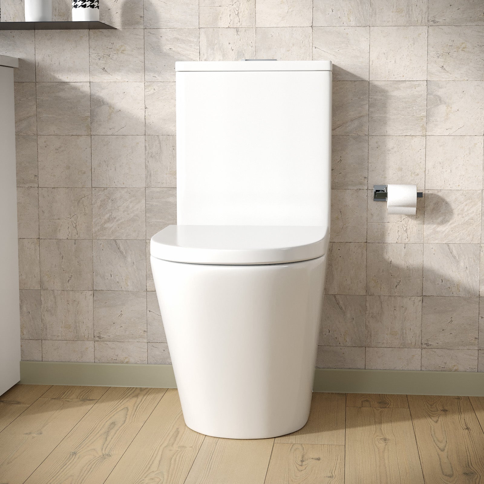 Gordonia Cloakroom Rimless Close Coupled WC Toilet