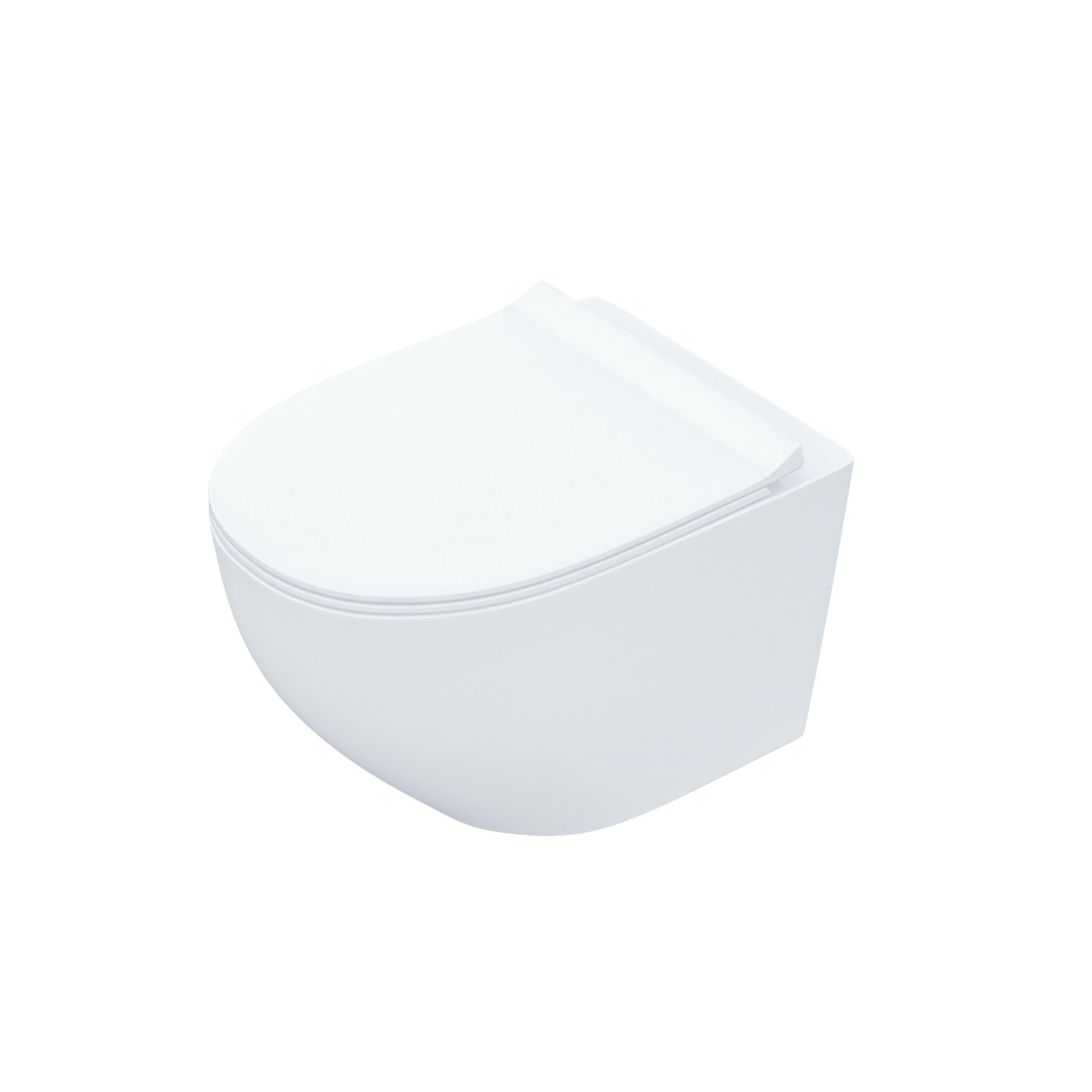 White Round Curve WH Toilet Concealed Frame & Round Button Flush Plate