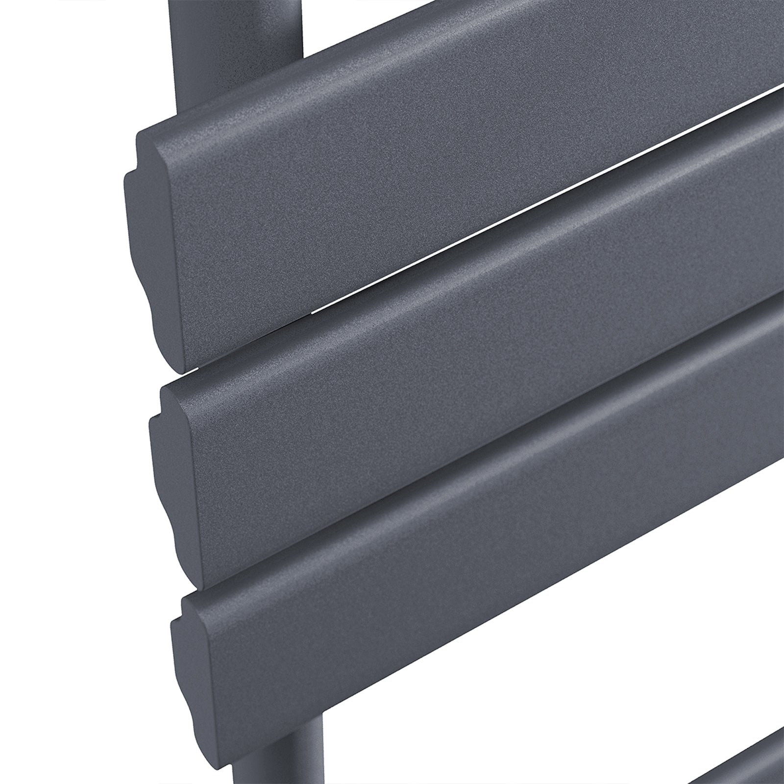 Anthracite 1600 x 600mm Flat Panel Heated Towel Rail Radiator