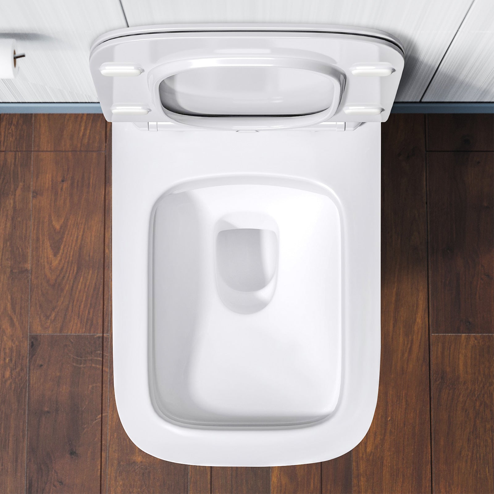 Mila Back To Wall Rimless Toilet, Concealed Cistern & Seat White