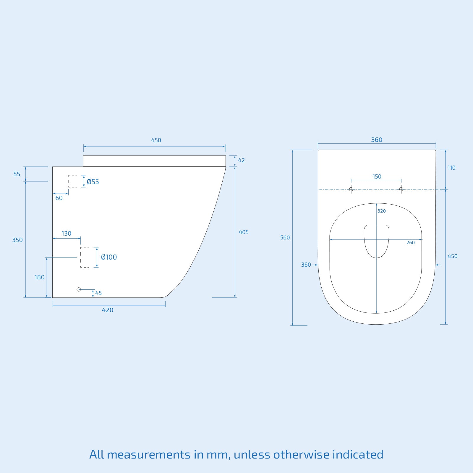 Aric Vanity Sink And WC Back To Wall Rimless Toilet