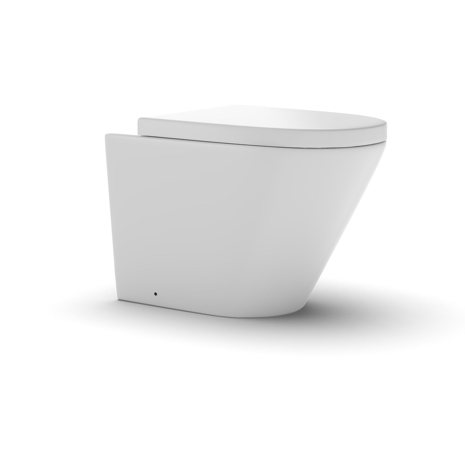 Ellis Round Back To Wall Rimless Toilet Pan + Soft Close Seat