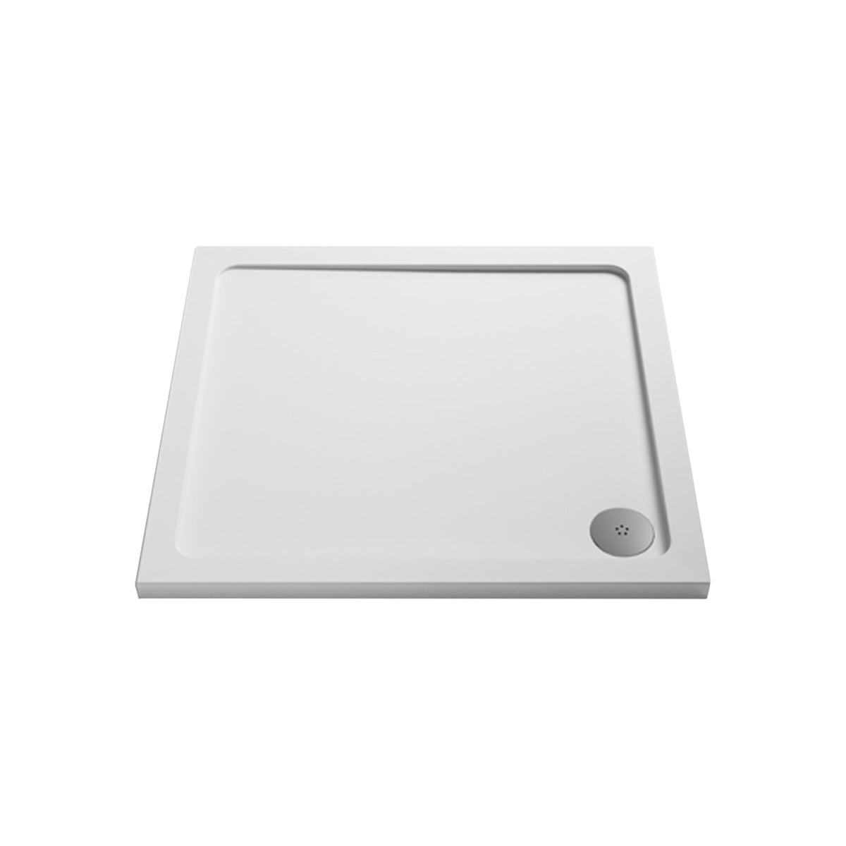 Slim 900 x 900 Square Stone Resin Shower Tray For Wetroom Enclosure