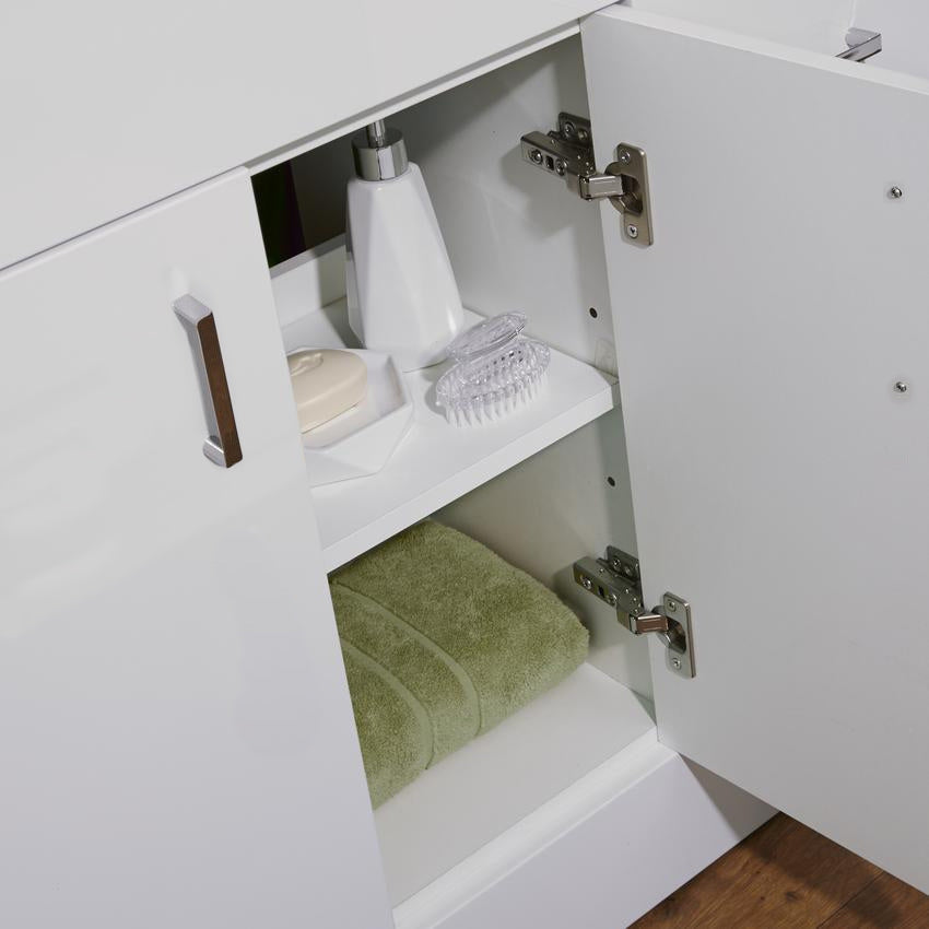Nanuya 500mm Freestanding White Vanity Unit (Excluding Basin)