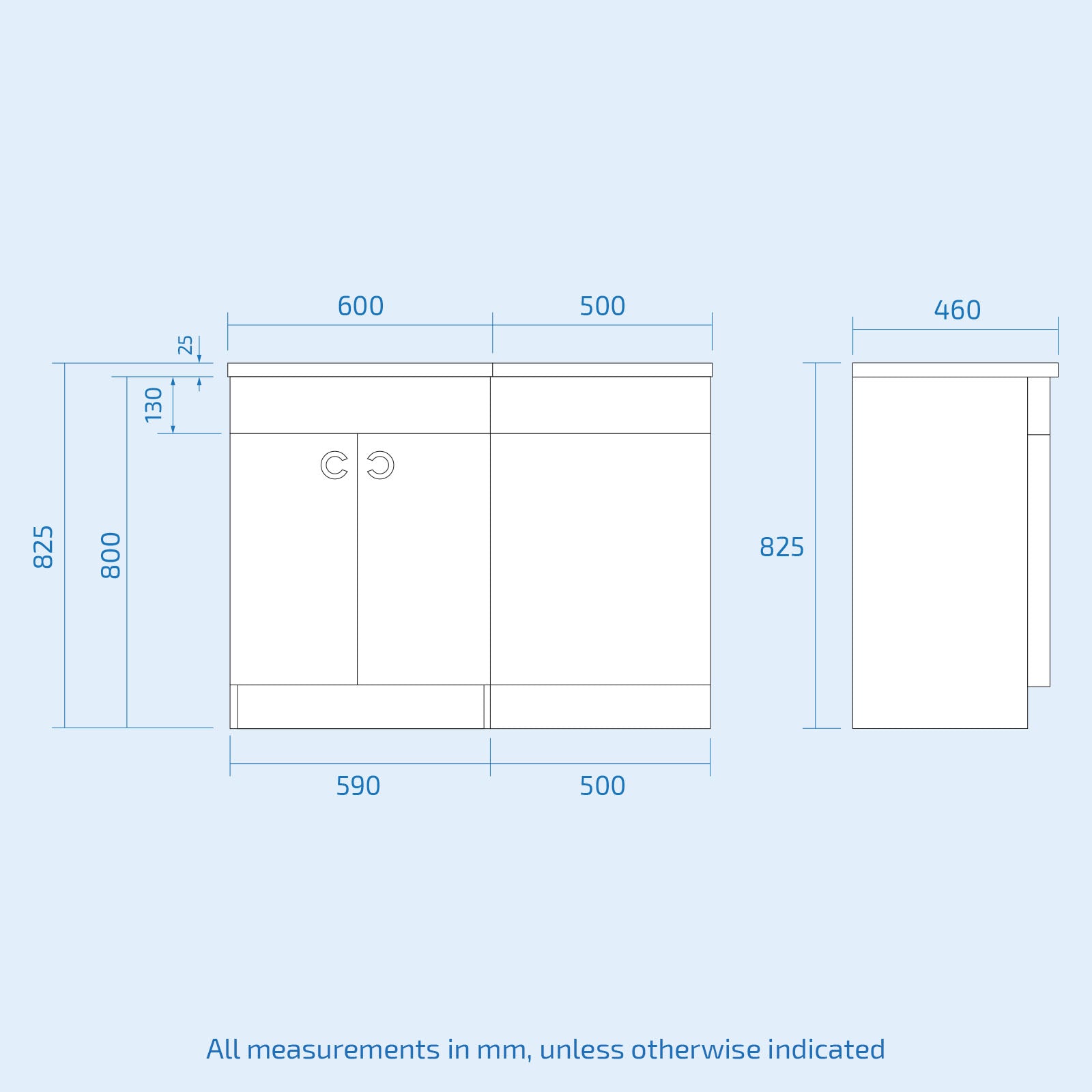 Dene L-Shaped LH 1700mm Shower Bath White Basin Vanity Unit & BTW Rimless Toilet