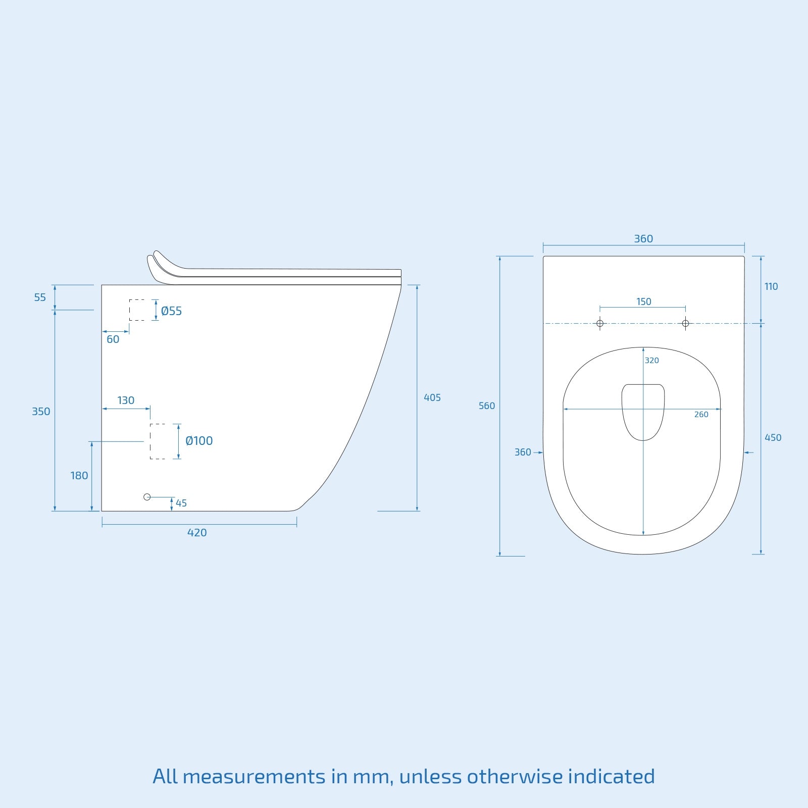 Dene Grey 1100 mm Bathroom Left Hand Basin Vanity Unit & Back To Wall WC Toilet