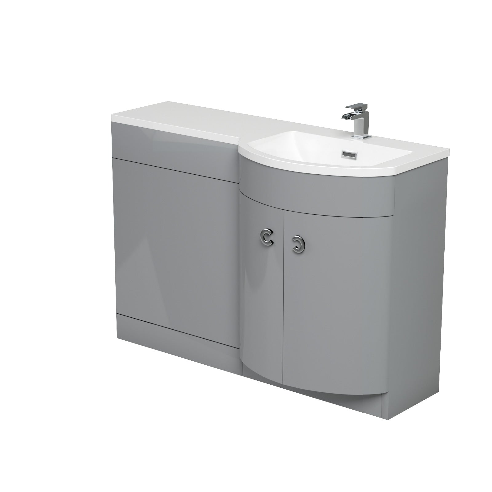 Dene 1100mm Vanity Combination WC Basin Unit Grey