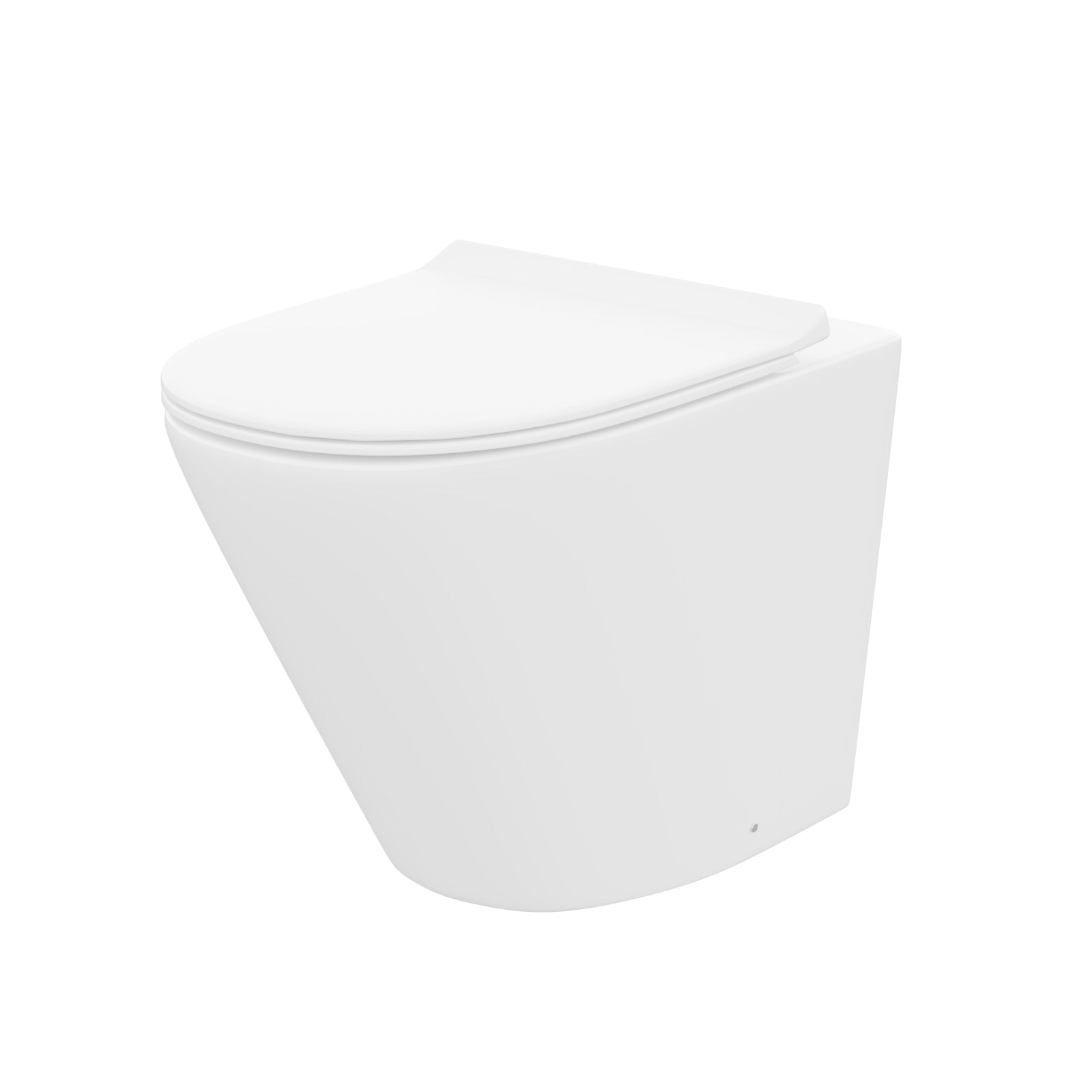 Rimless Round Back To Wall Pan With Soft Close Toilet Seat