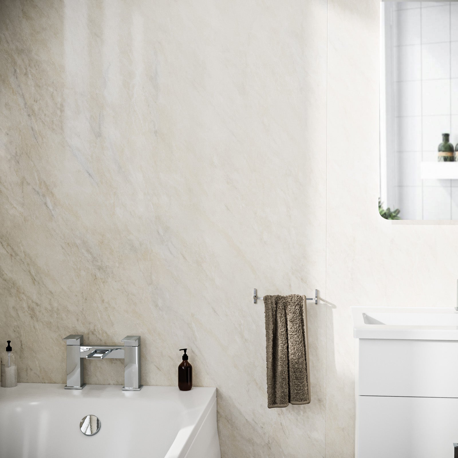 PVC Panel Pergamon Marble 250mm X 2700mm X 5mm (Pack Of 4)