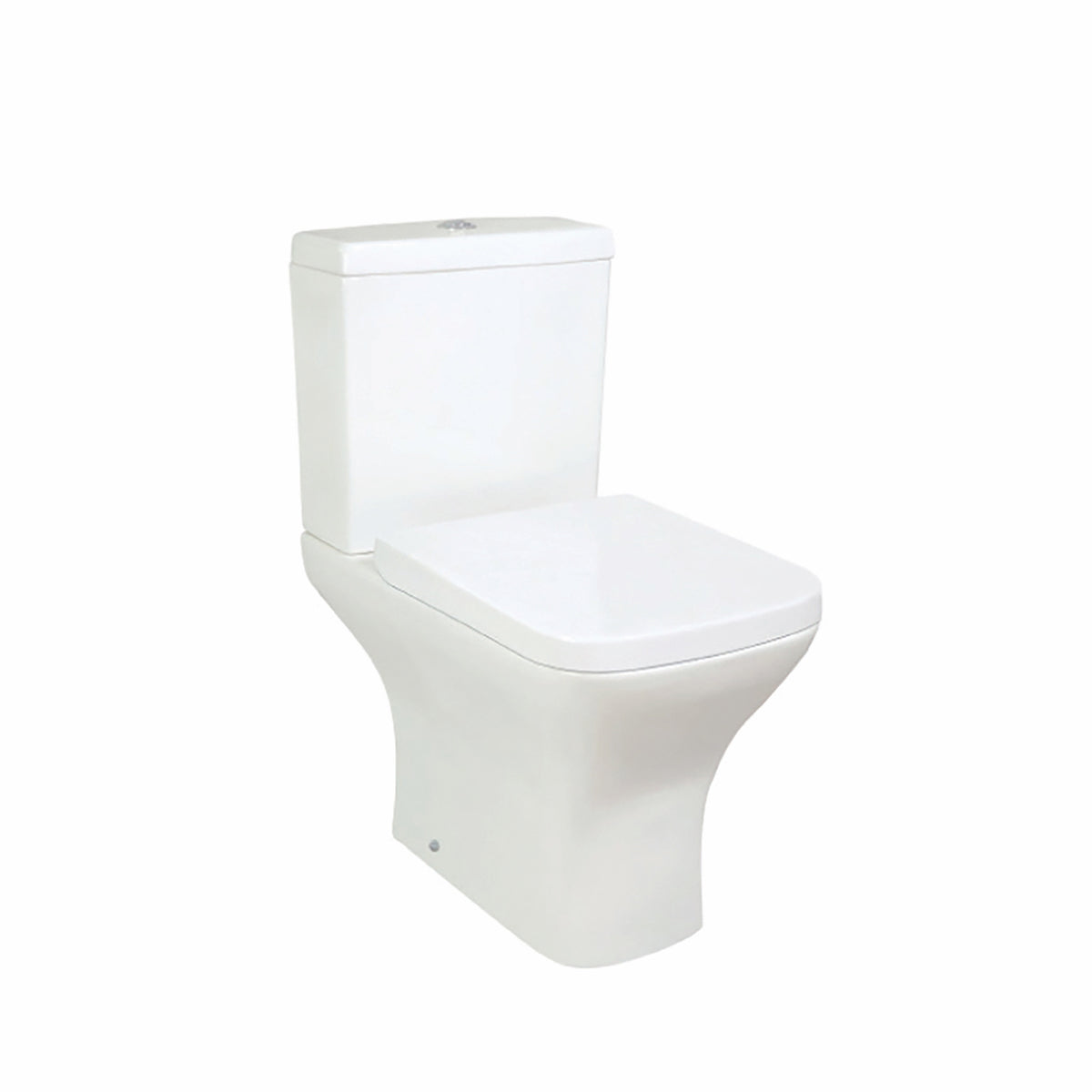 White Modern Open Back Pan Toilet WC Including Cistern & Seat