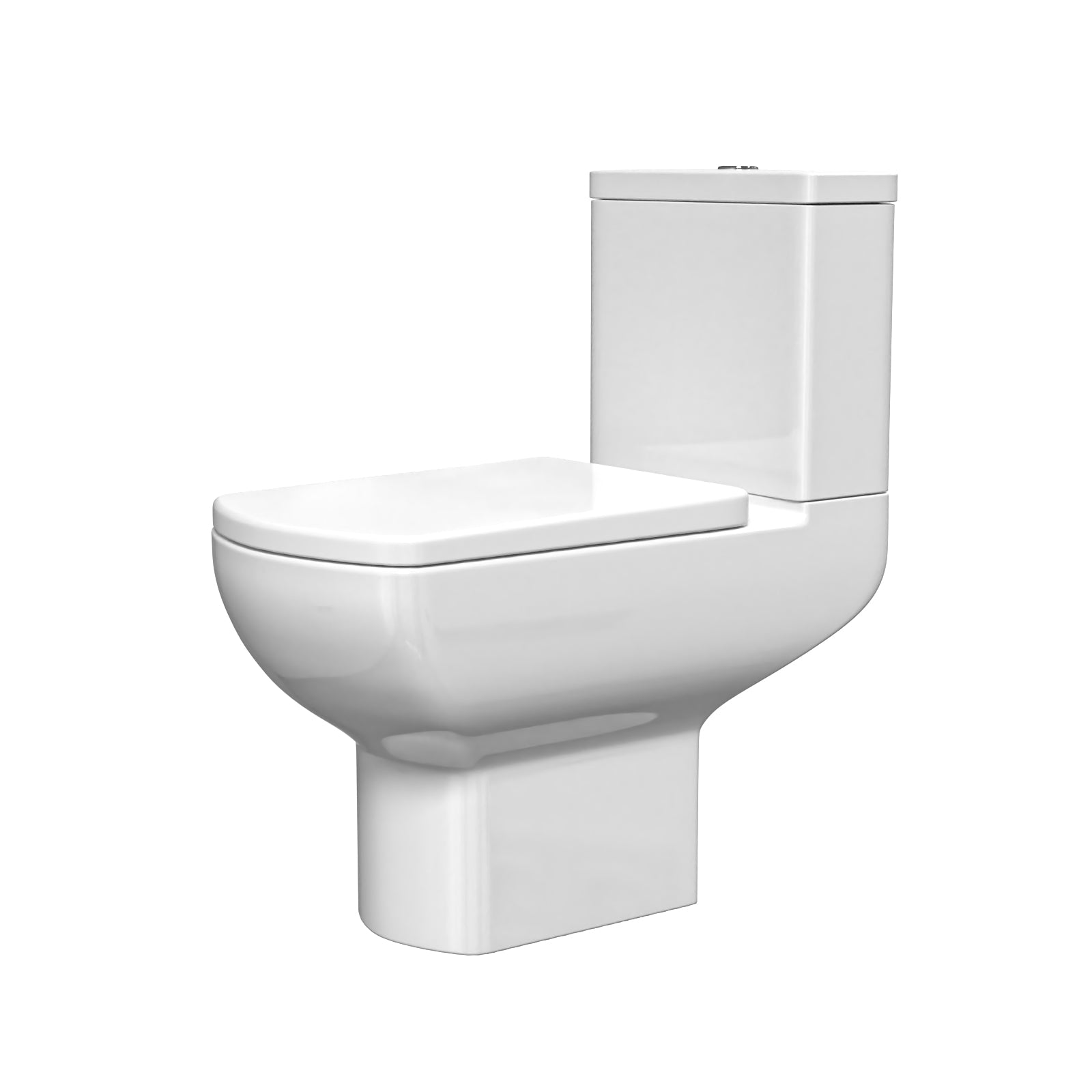 Rimless Close Coupled Toilet With Seat & Cistern