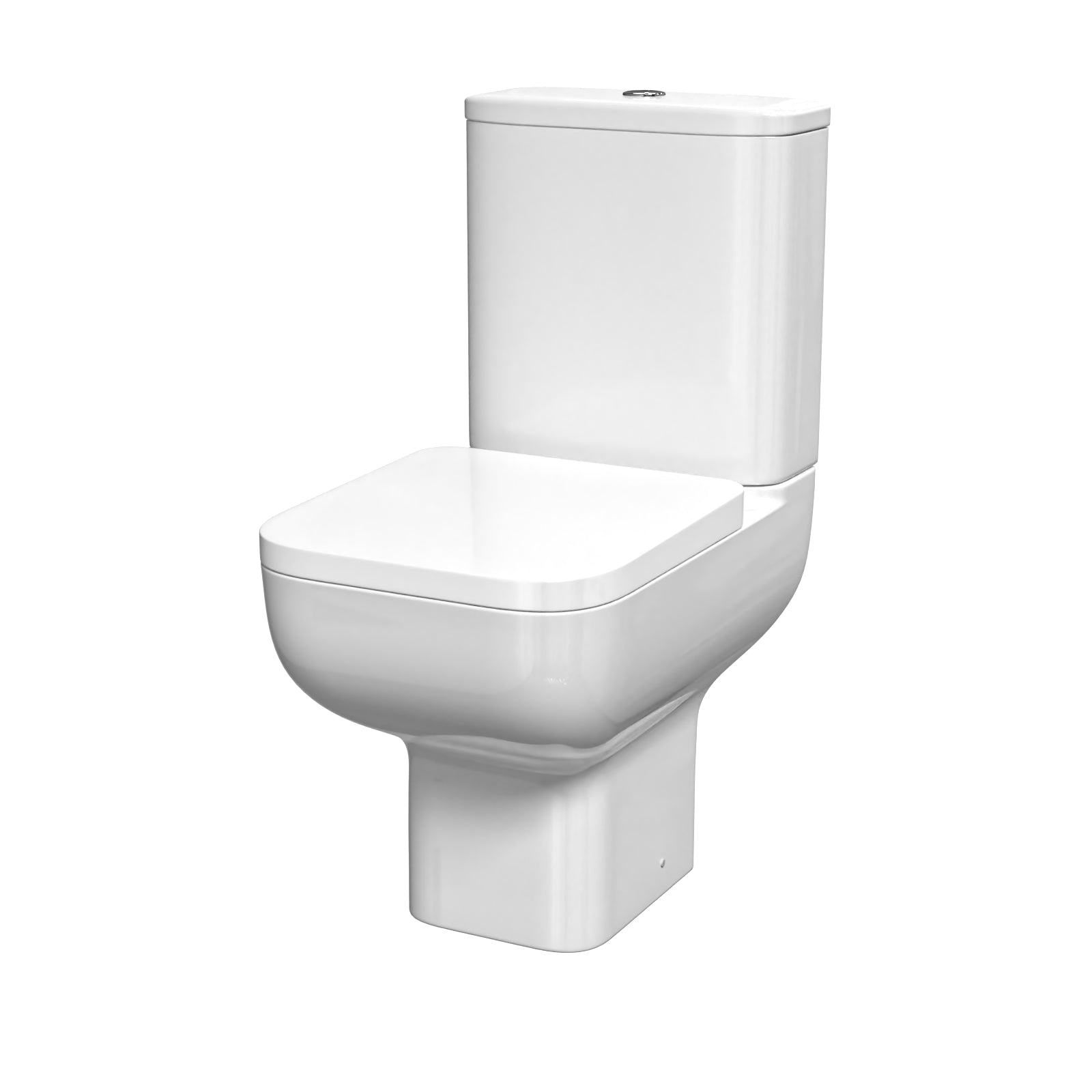 Tornado Flush Close Coupled Cloakroom Toilet with Seat and Cistern