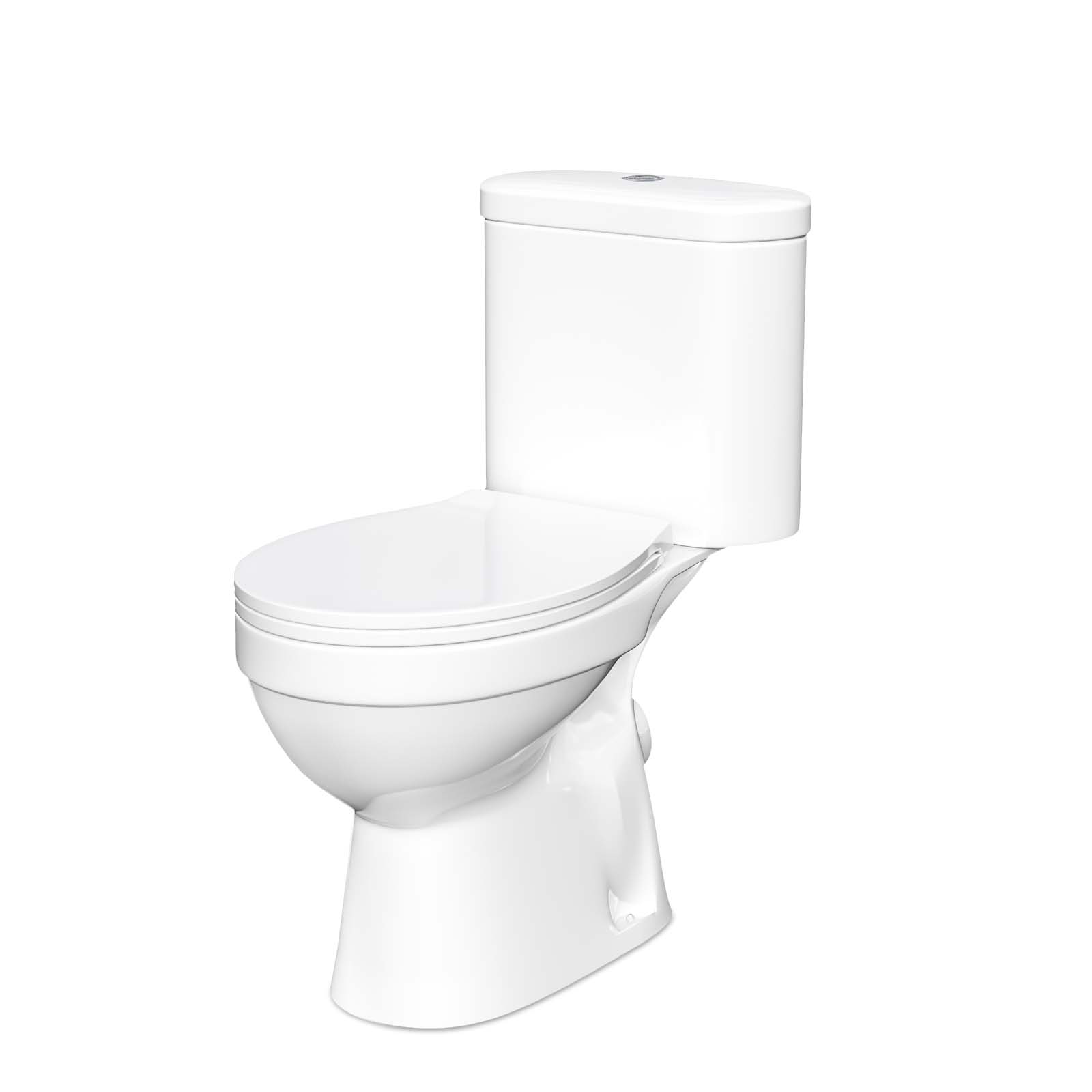 Senore 1700mm Bath and Screen Basin Vanity Unit & Close Coupled Toilet White