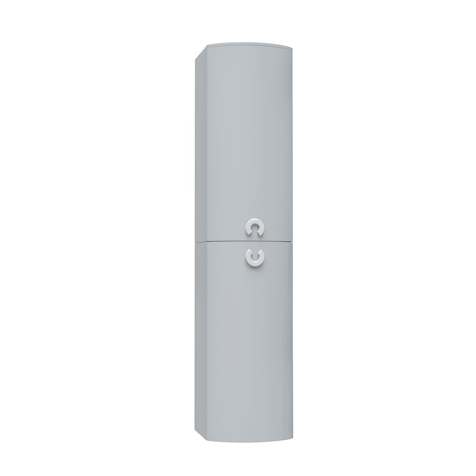 Dene Matte Grey 1400mm Bathroom Wall Hung Cabinet Storage Tallboy Unit