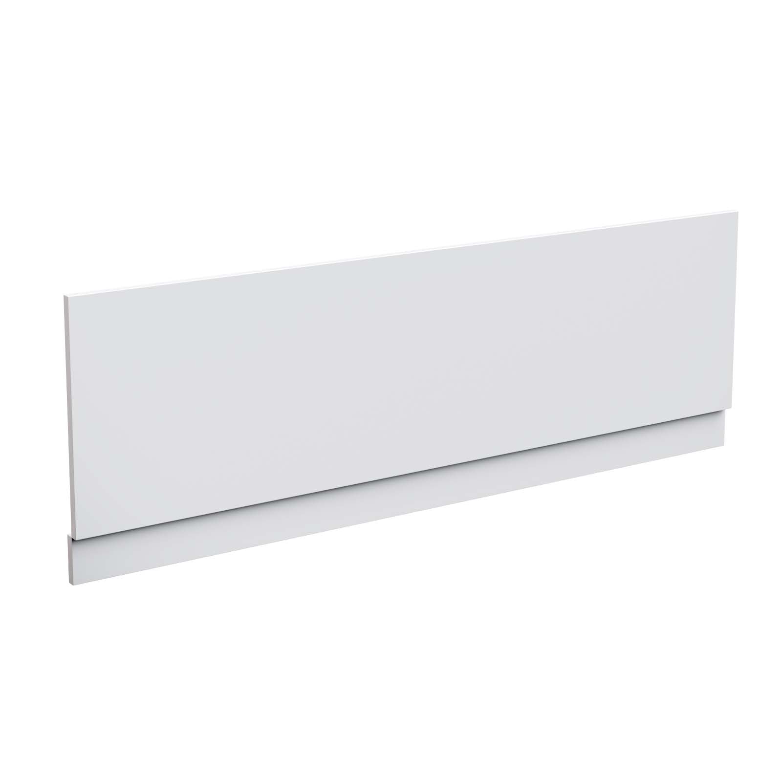 Modern 1700 mm White Front Side Bath Panel Durable PVC + Plinth