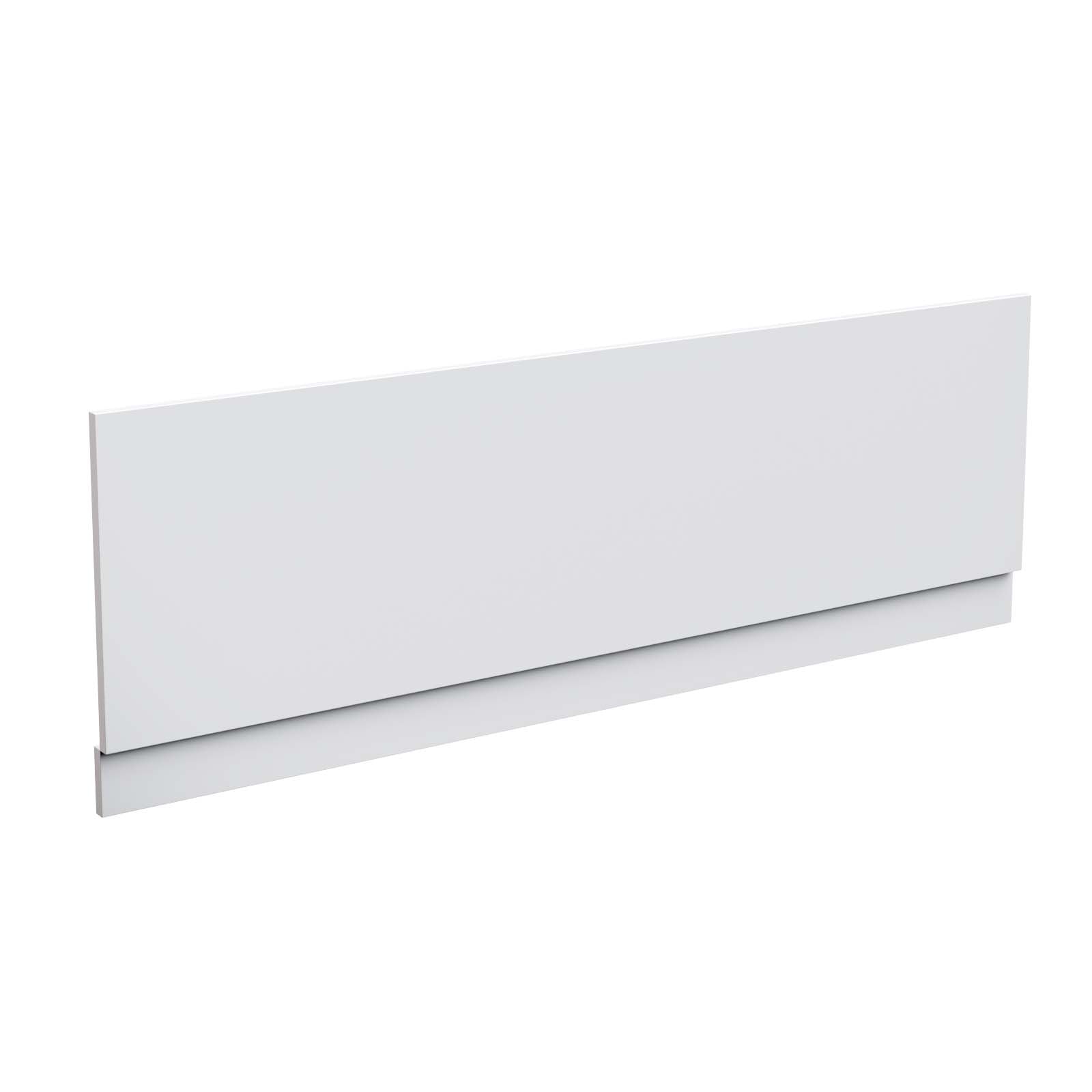 Modern 1700mm White High Gloss Bath Tub PVC Front & End Panel + Plinth