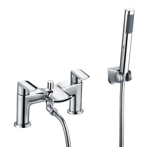 Centa Contemporary Set Of Bathroom Sink Mixer Tap And Bath Shower Mixer Tap + Free Basin Waste