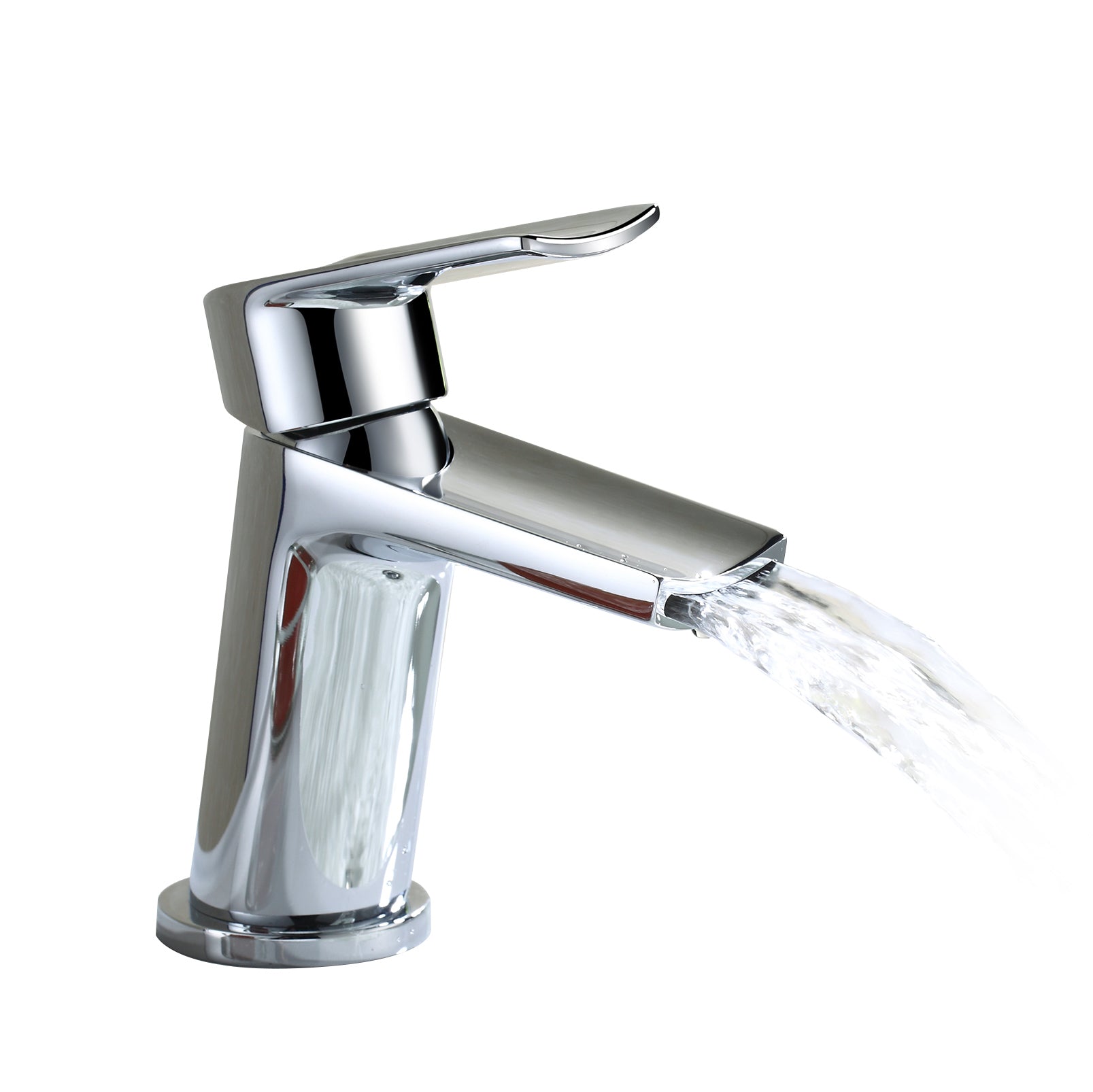 Centa Compact Bathroom Waterfall Chrome Basin Mono Mixer Tap