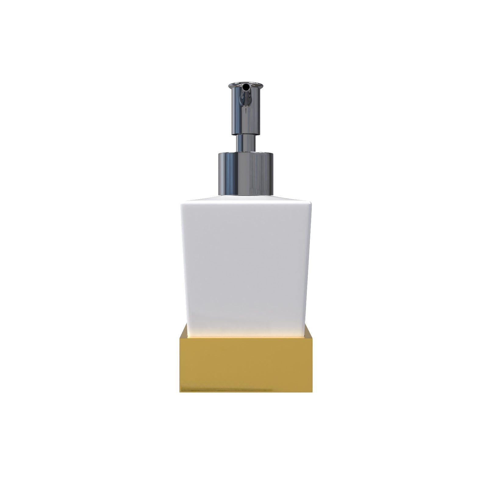 Modern Wall Mounted Soap Dispenser in Brushed Brass