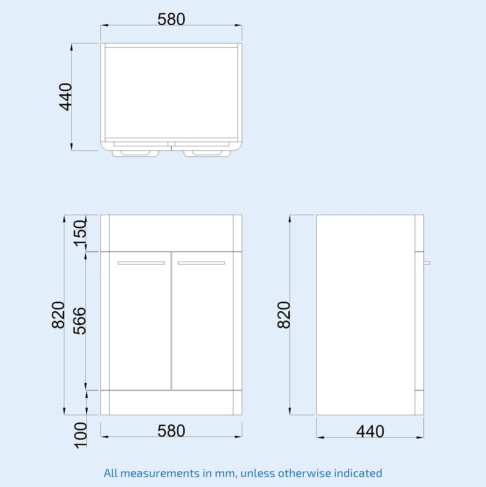 Afern 600mm Basin Vanity Unit & Rimless WC Toilet White