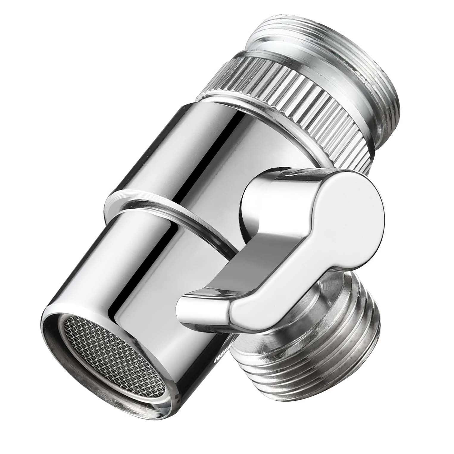 Chrome Adapter Two-Way Diverter For Kitchen And Bathroom Taps