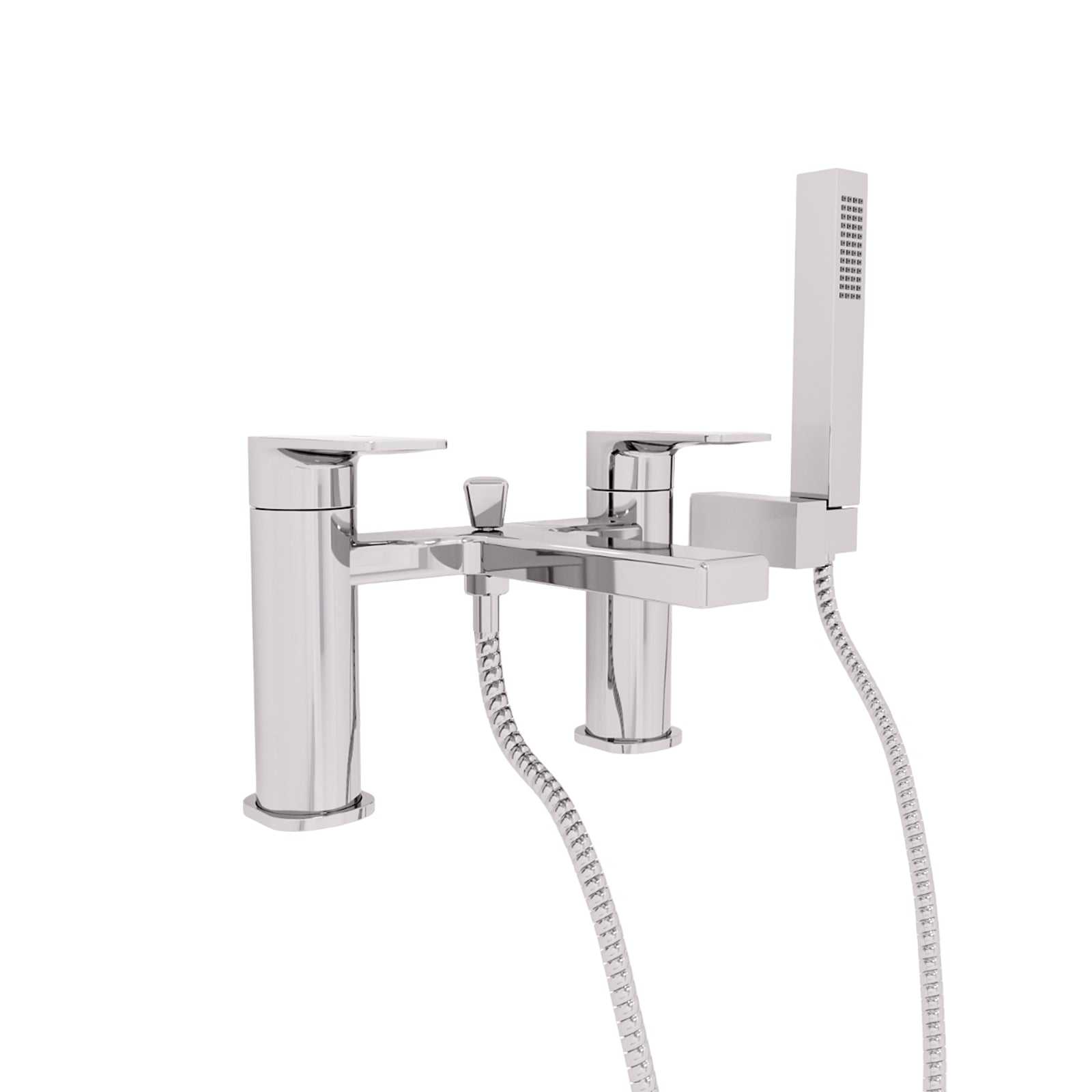 Alex Deck Mounted Chrome Bath Shower Mixer Tap with Shower Handset