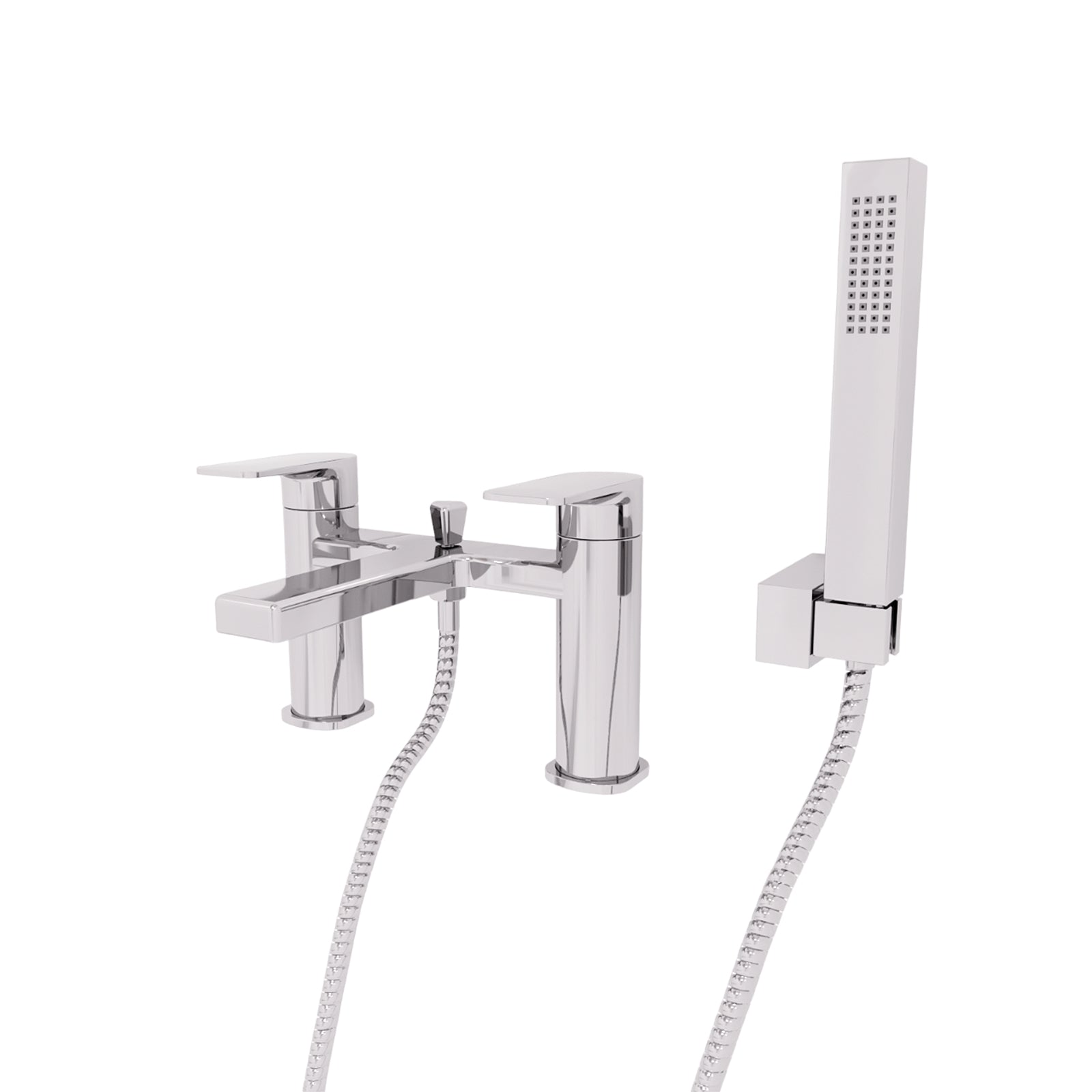 Alex Deck Mounted Chrome Bath Shower Mixer Tap with Shower Handset