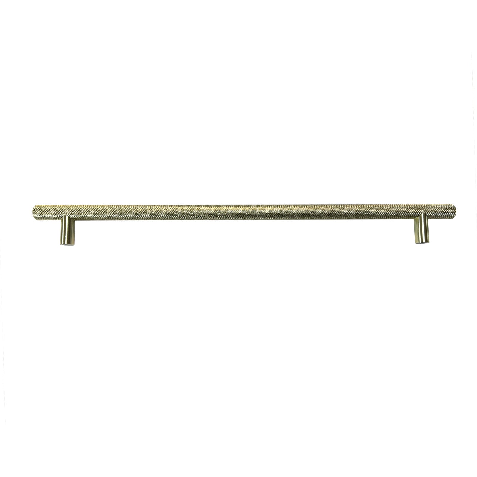 320mm Center to Center Modern Gold Brass Knurled Cabinet Bar Handles