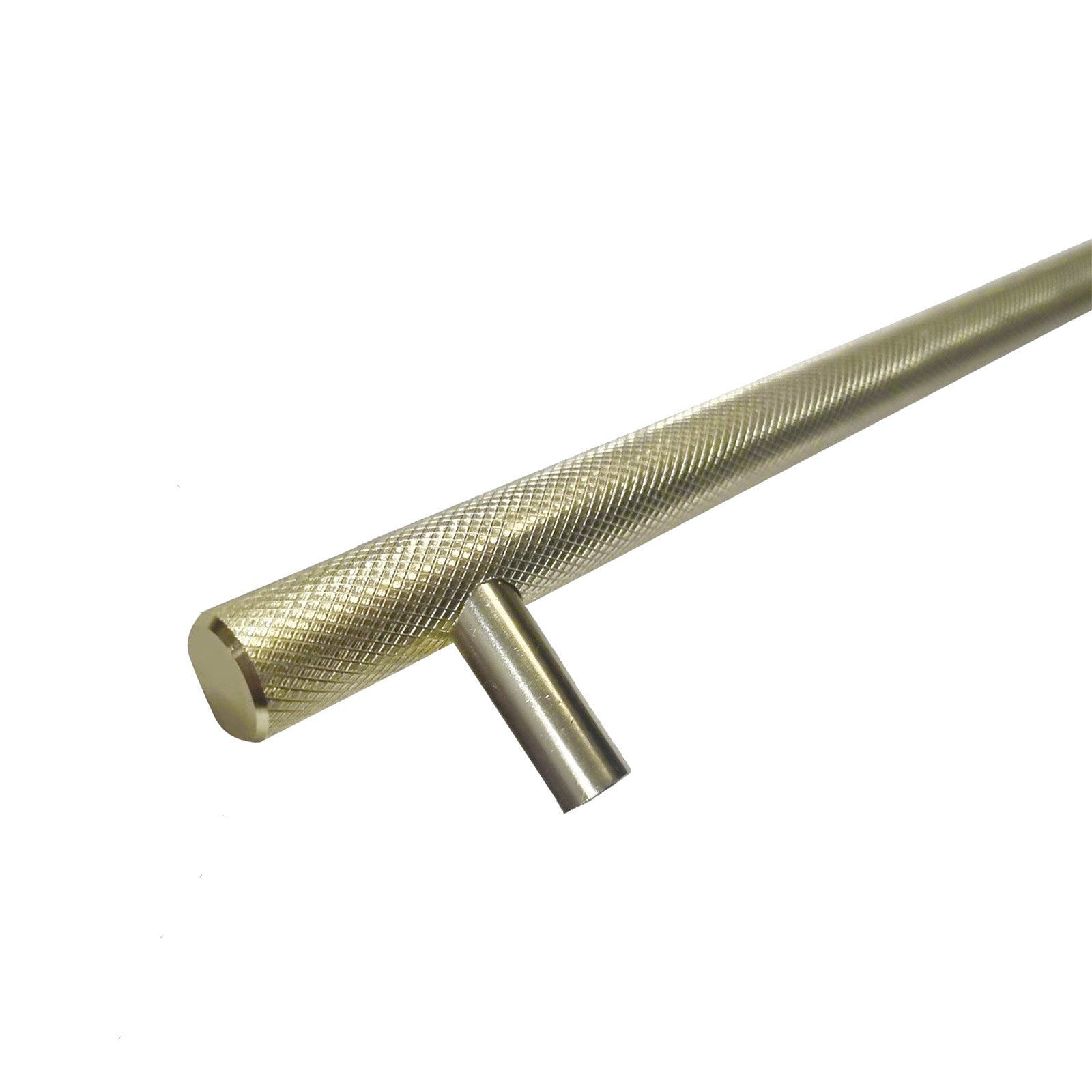 320mm Center to Center Modern Gold Brass Knurled Cabinet Bar Handles