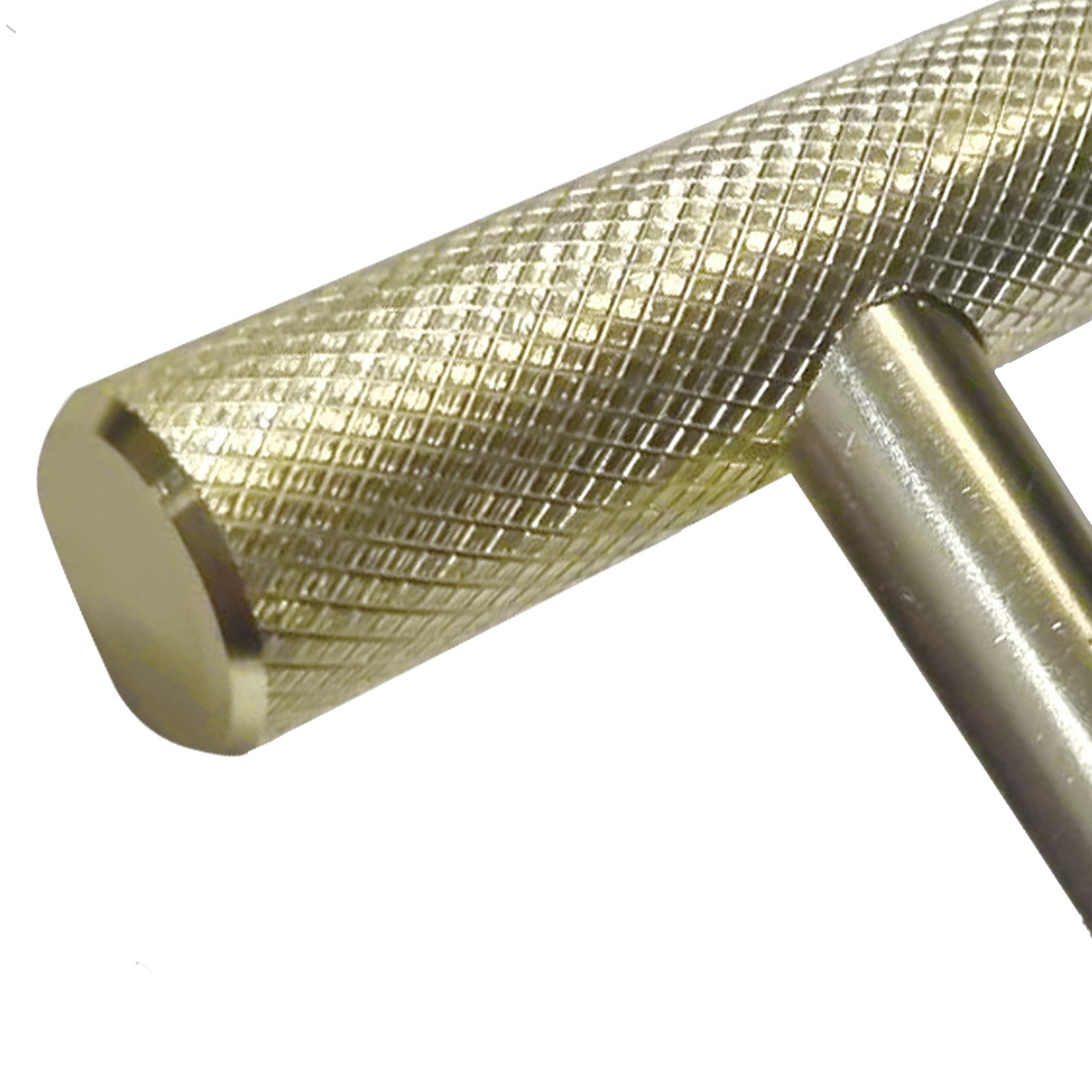 320mm Center to Center Modern Gold Brass Knurled Cabinet Bar Handles