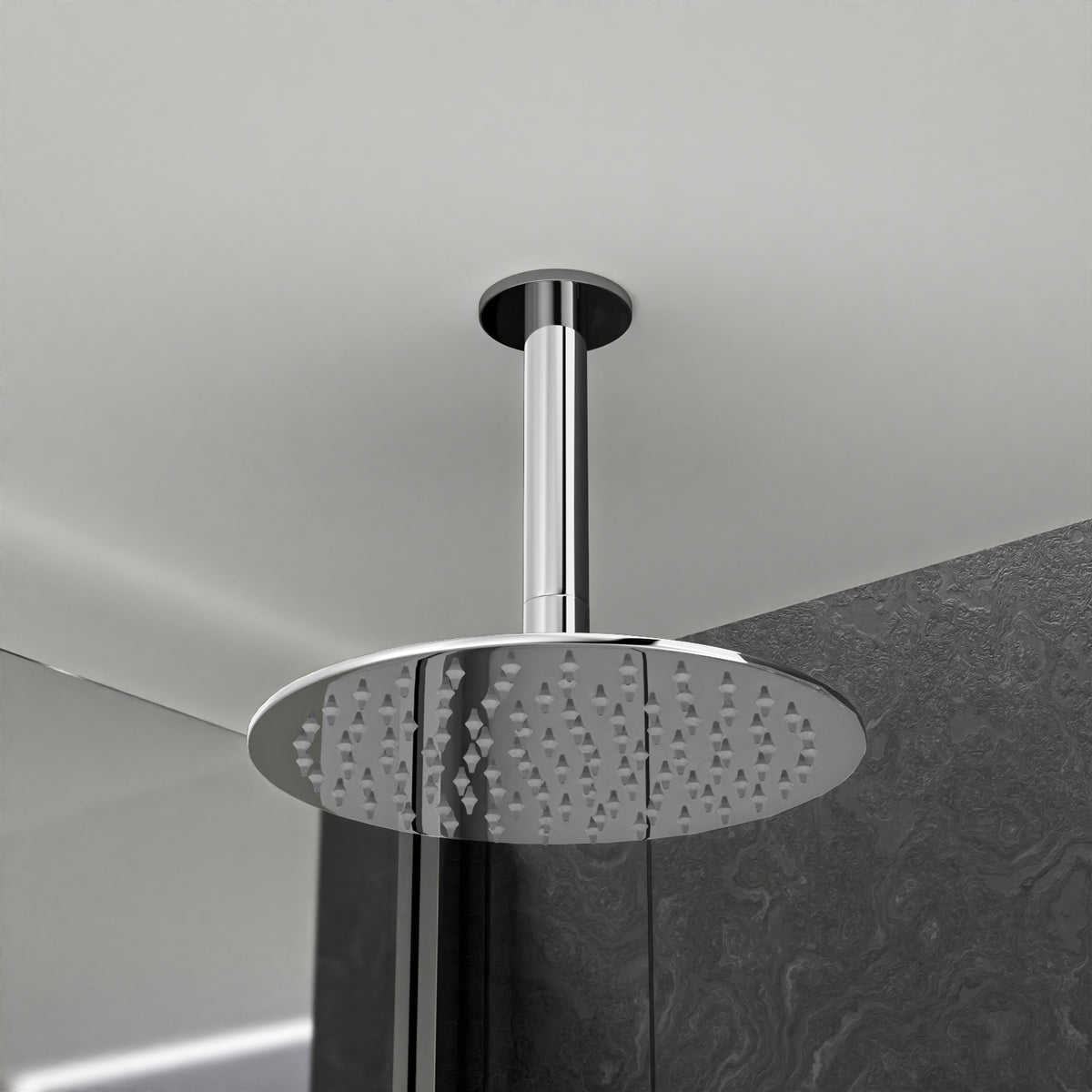 3 Way Slim Head Concealed Thermostatic Shower With Bath Filler & Waste