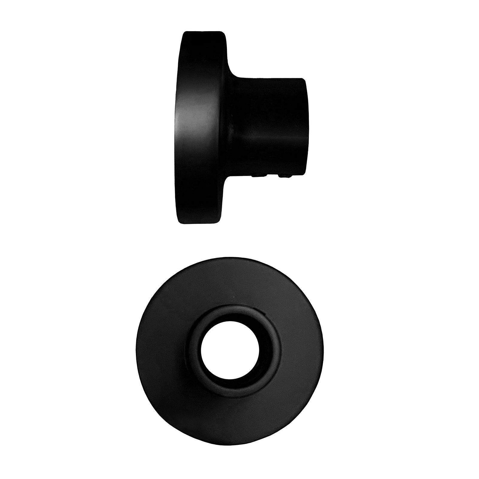 Round Replacement Wall Mounted Bracket Support for Shower Rails Black