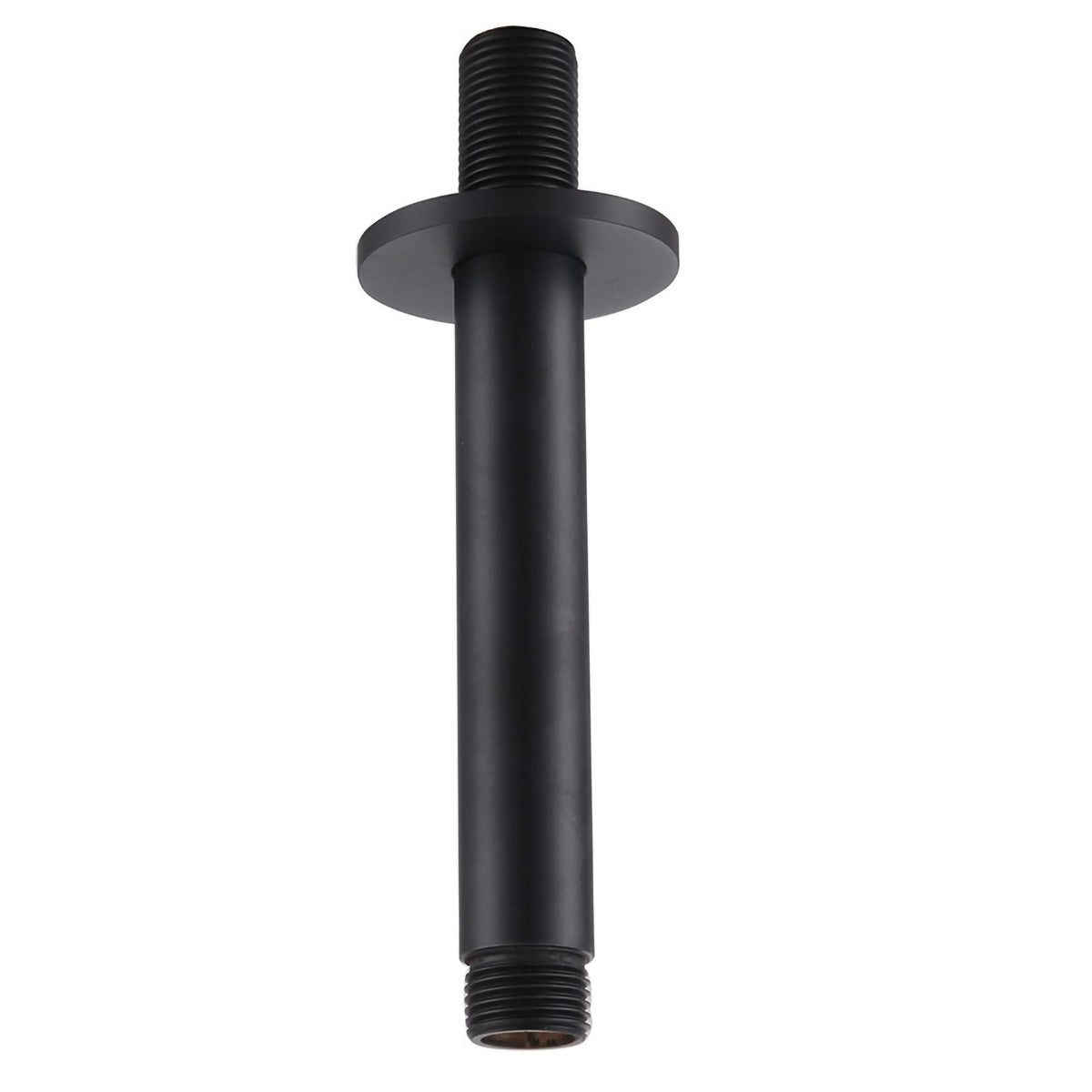 Modern Round 120 mm Matte Black Ceiling Shower Arm