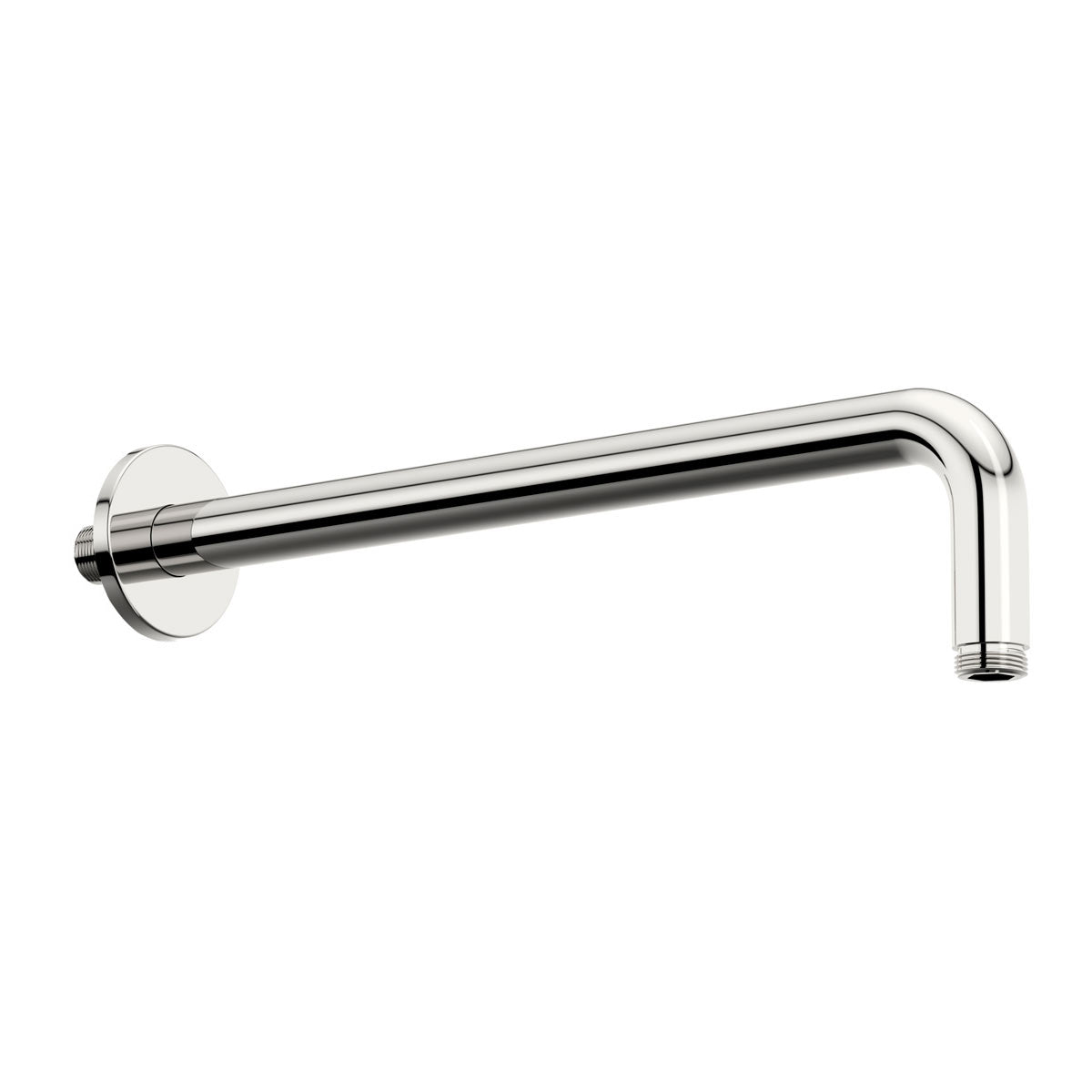 Wall Fixed Brass Mounted Bathroom 380mm Round Chrome Shower Arm For Shower Head