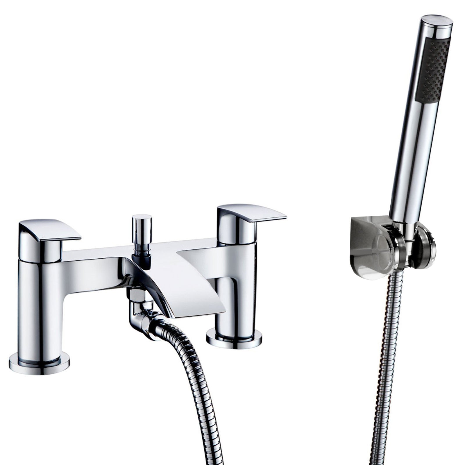 Vago Waterfall Basin Mono Tap & Bath Shower Mixer Tap Chrome