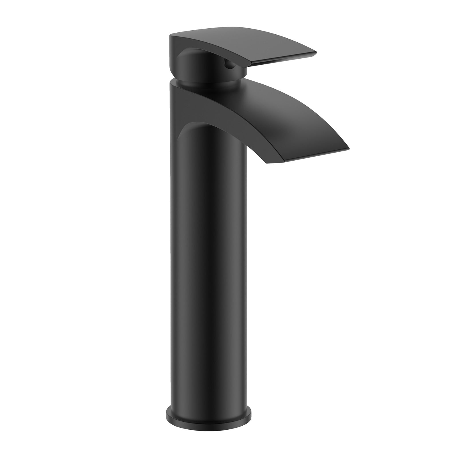 Libra Modern Black Matte Tall Basin Mixer Tap