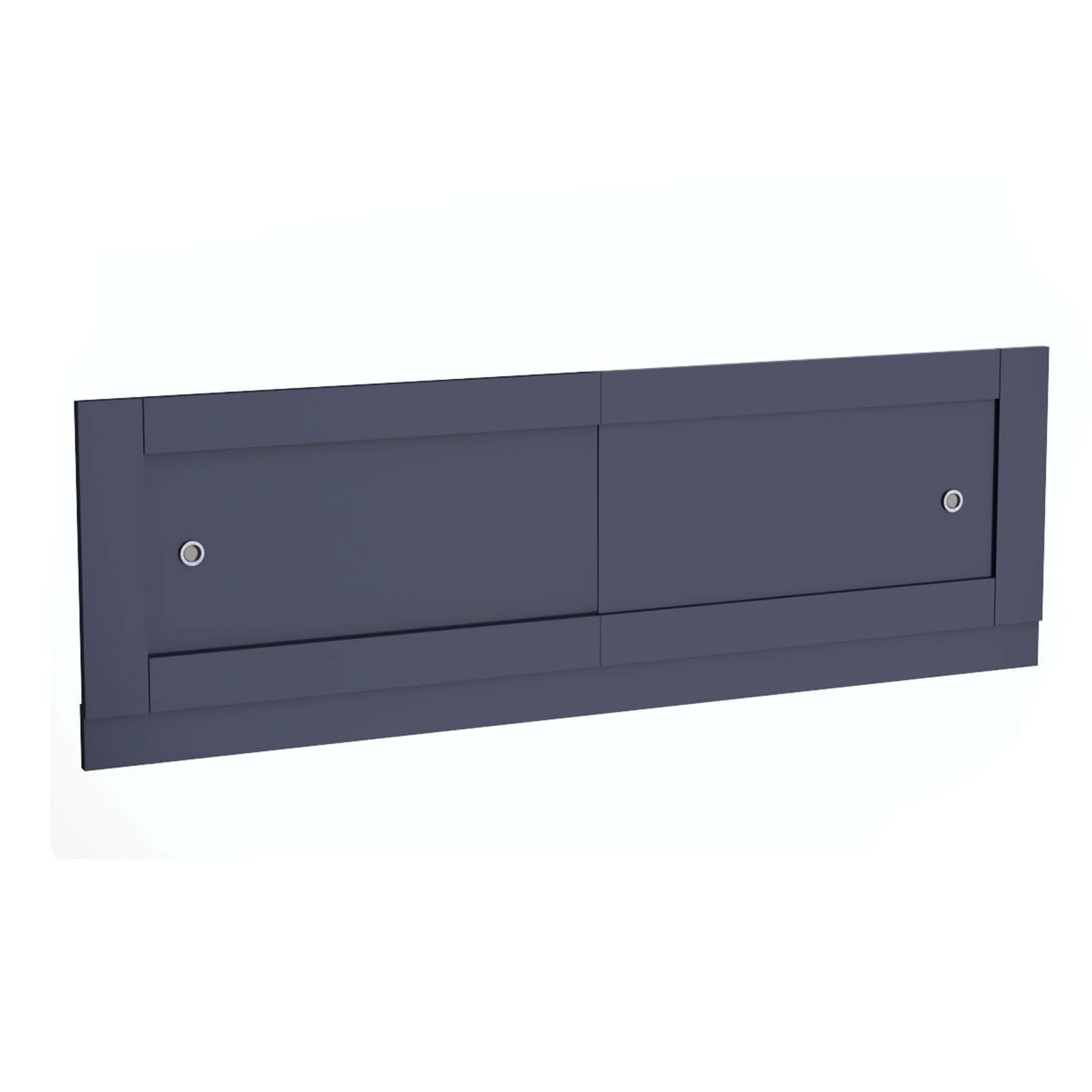 Dark Grey PVC 1700mm 2 Sliding Doors Bath Front Panel